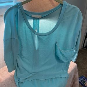 Dolman sweater with chiffon